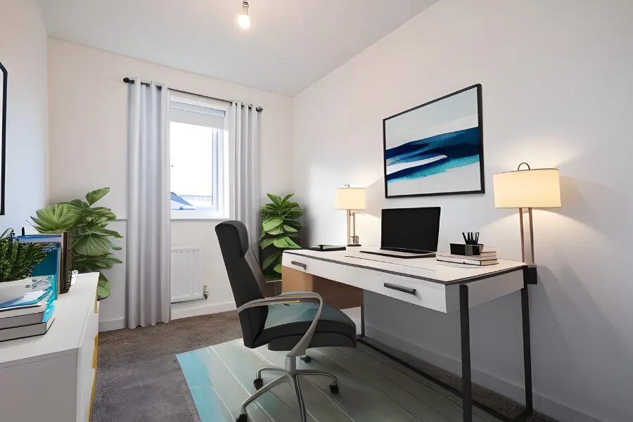 garth up home office