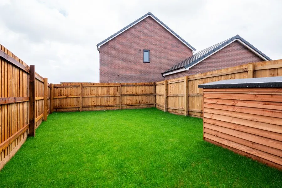 fenced garden