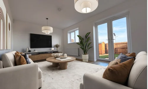 staged living room