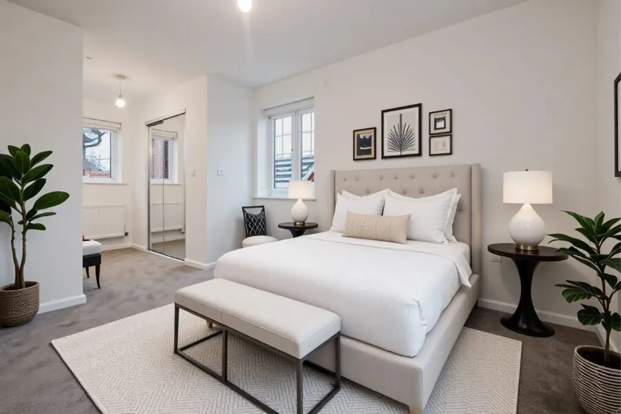 Spring master bedroom