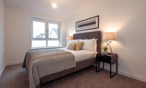 furnished bedroom