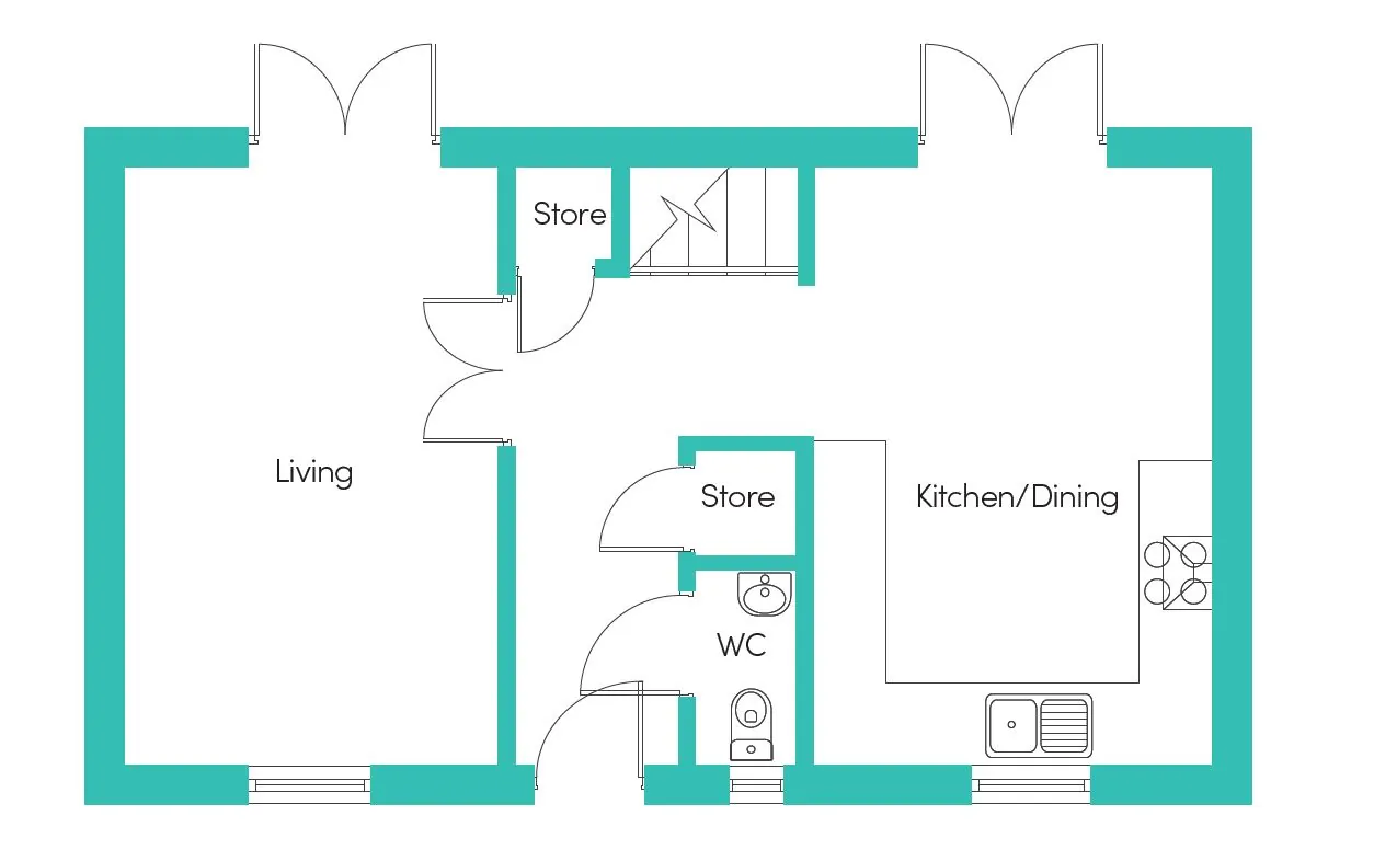 calder semi and detached ground floor