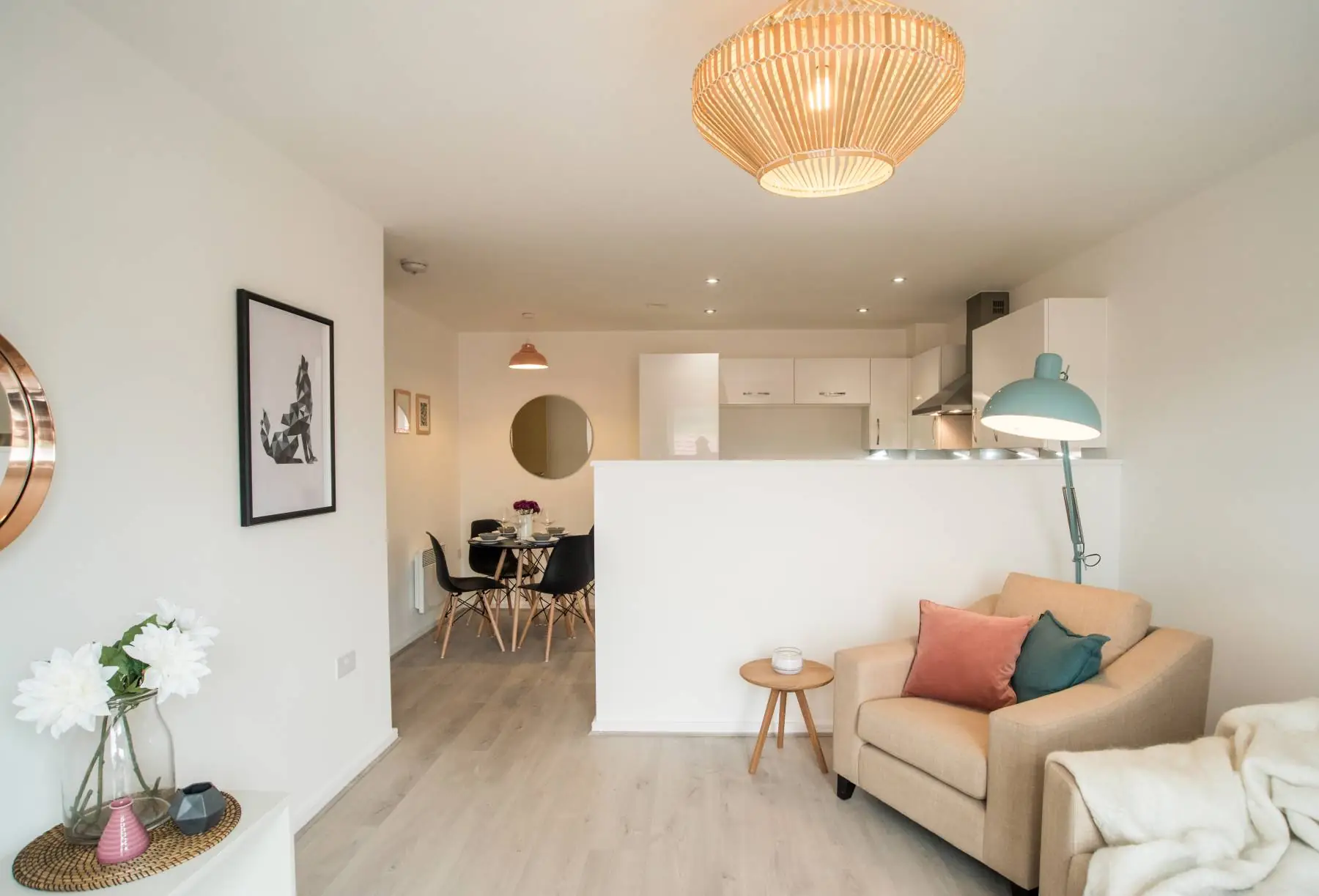 rowan open plan living and kitchen