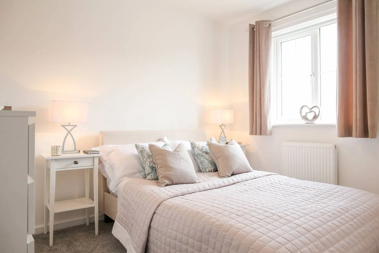 carpeted bedroom