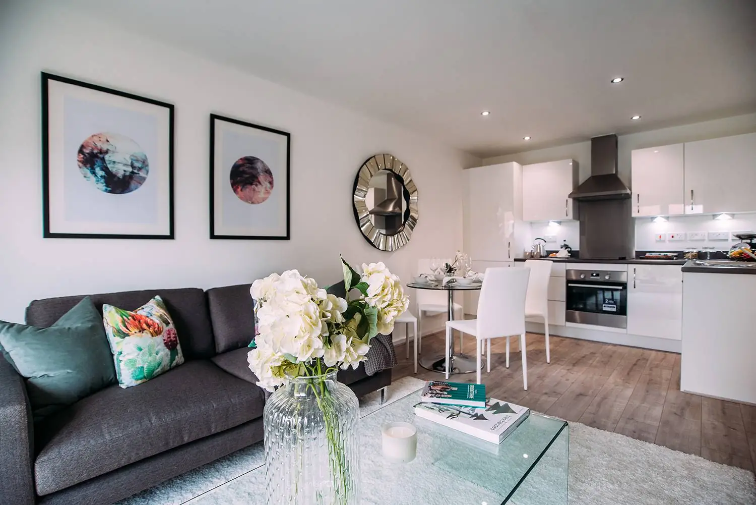 alder open plan living kitchen area