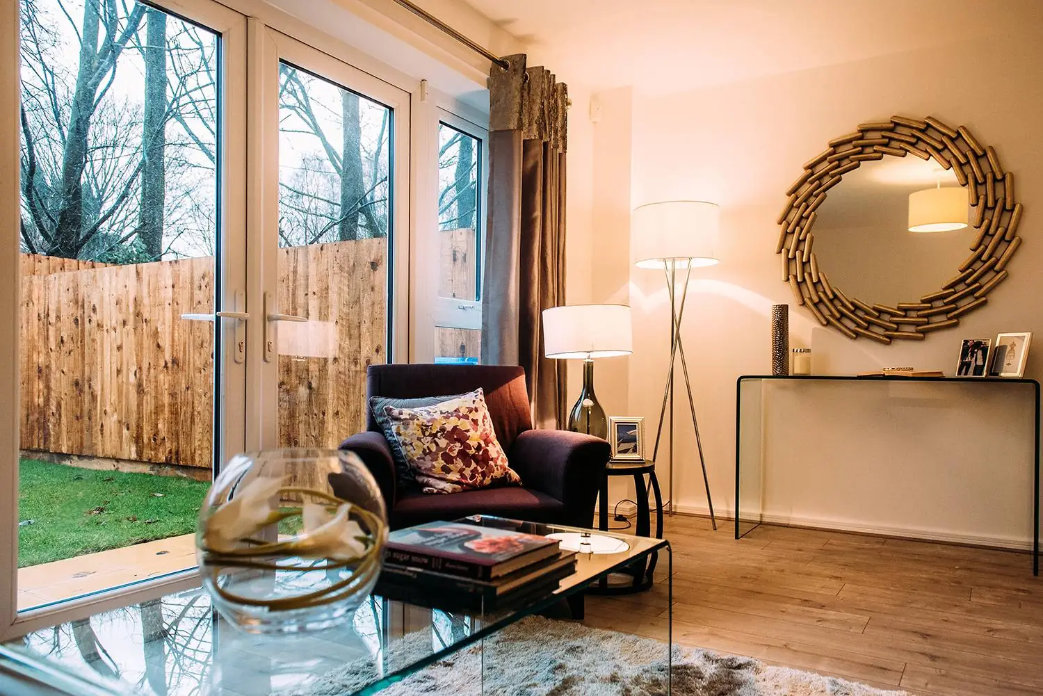 french doors to the patio