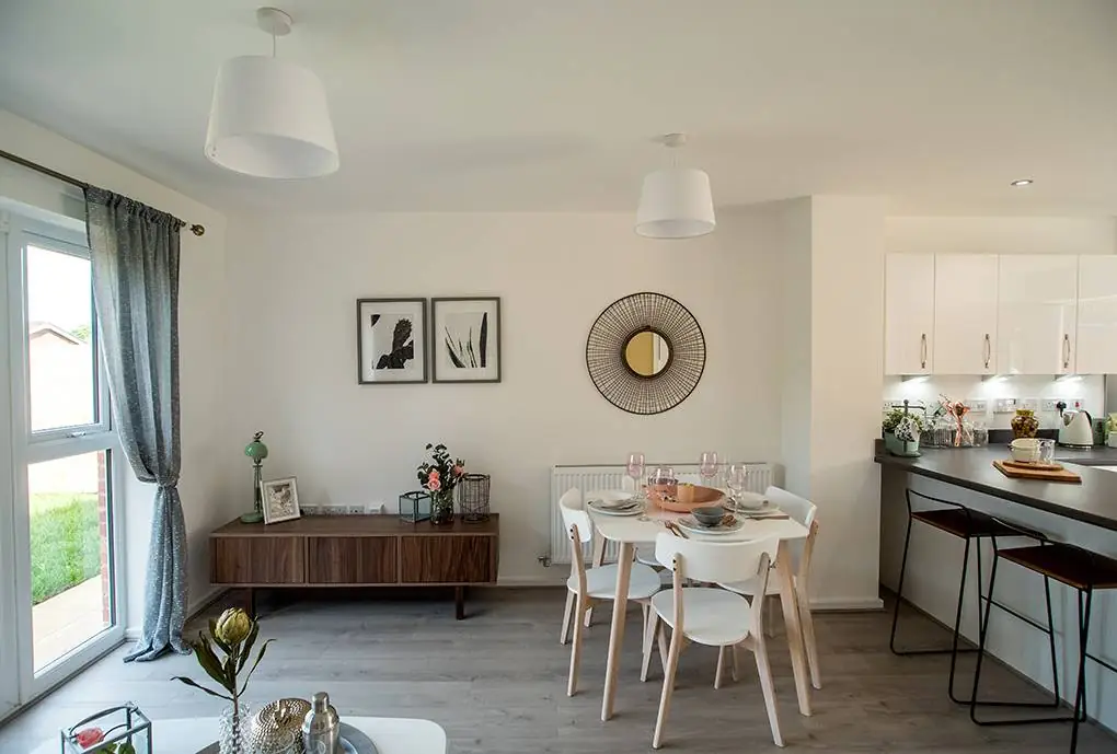 decorated dining area