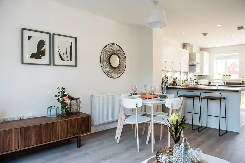kitchen and dining area